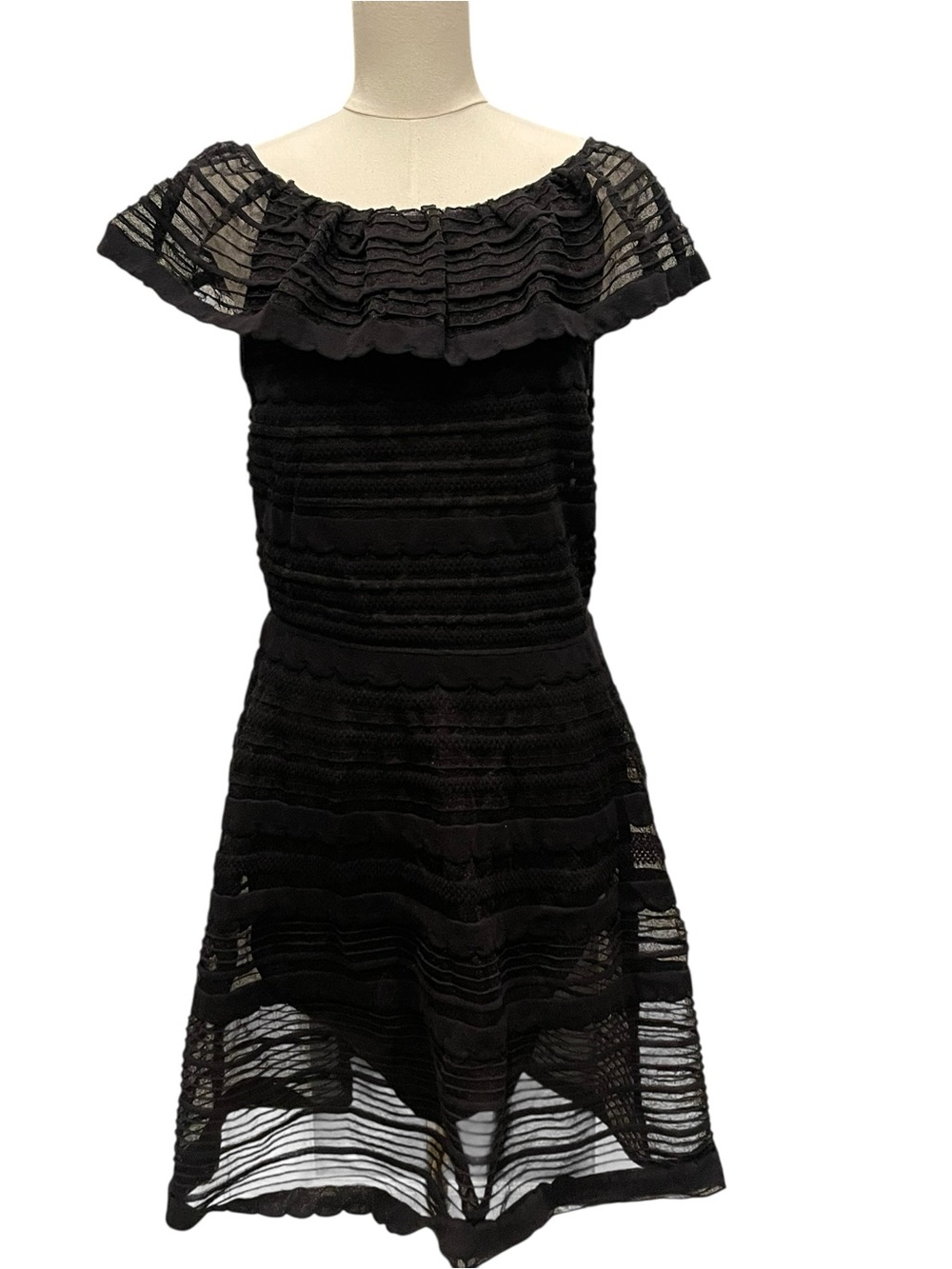 M Missoni Black Knit Mexico Inspired Dress IT 46